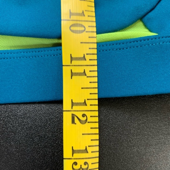 Fabletics  Teal and Lime Women's Sports Bra  high impact - Picture 8 of 8